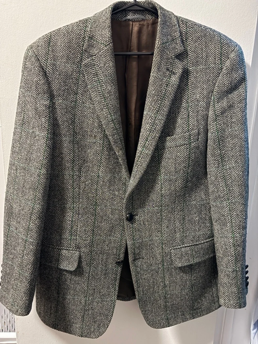 Classic Herringbone Sport Coat - Gray - Picture 2 of 7